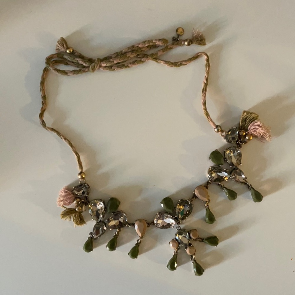 JCREW Rope and Jewel Necklace